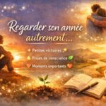 regarder son année autrement. Prendre un nouveau départ commence par changer de regard. Réflexion de début d’année, petites victoires, prises de conscience et invitation à partager dans un groupe privé bienveillant.